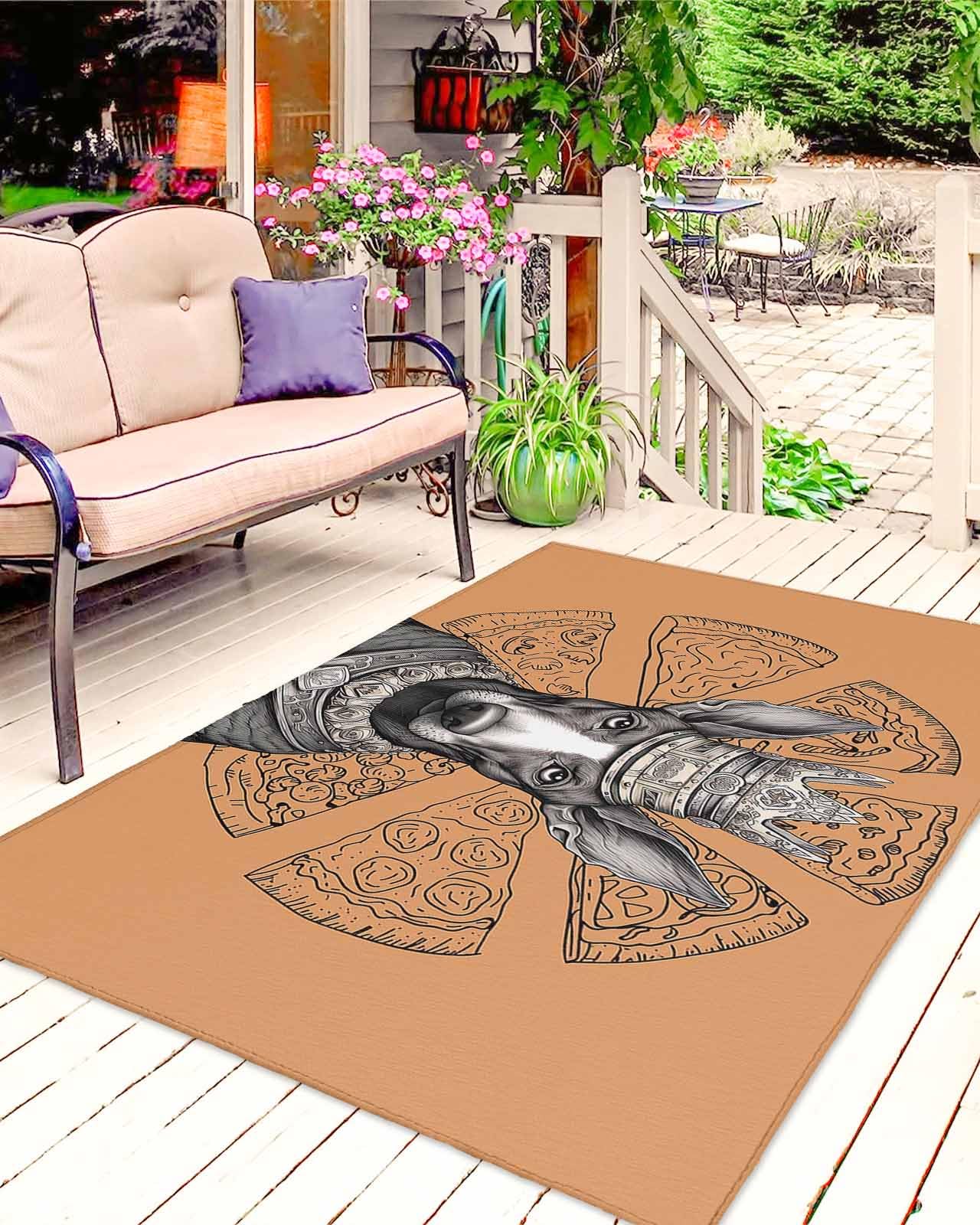 Amazon.com: Outdoor Rug for Patio, Large Floor Mat Pet Dog with A